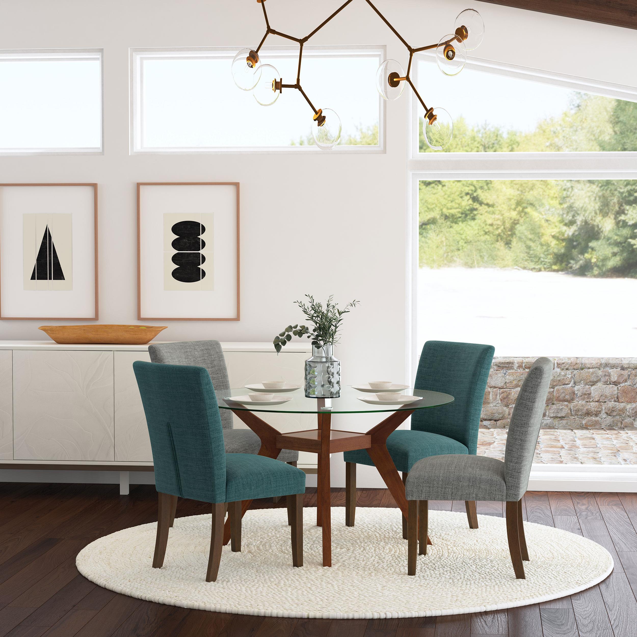 Cantley Upholstered Dining Side Chair Grey (Set of 2) - 106379