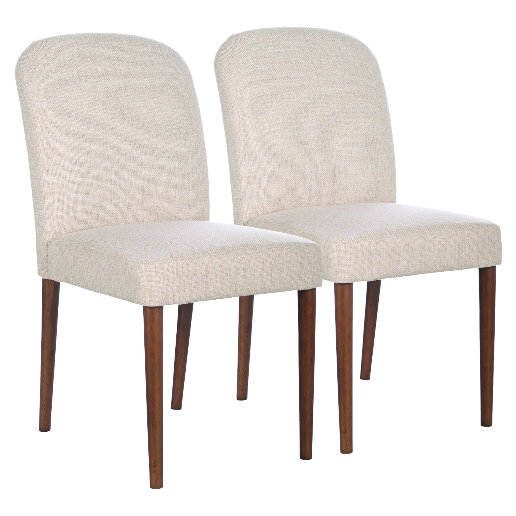 Capri Beige Fabric Dining Chair (Set Of 2) - DCH03602601