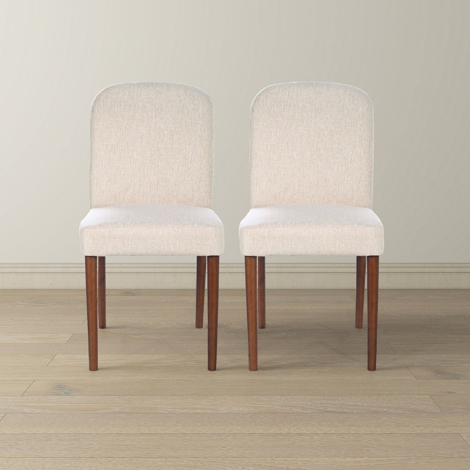 Capri Beige Fabric Dining Chair (Set Of 2) - DCH03602601
