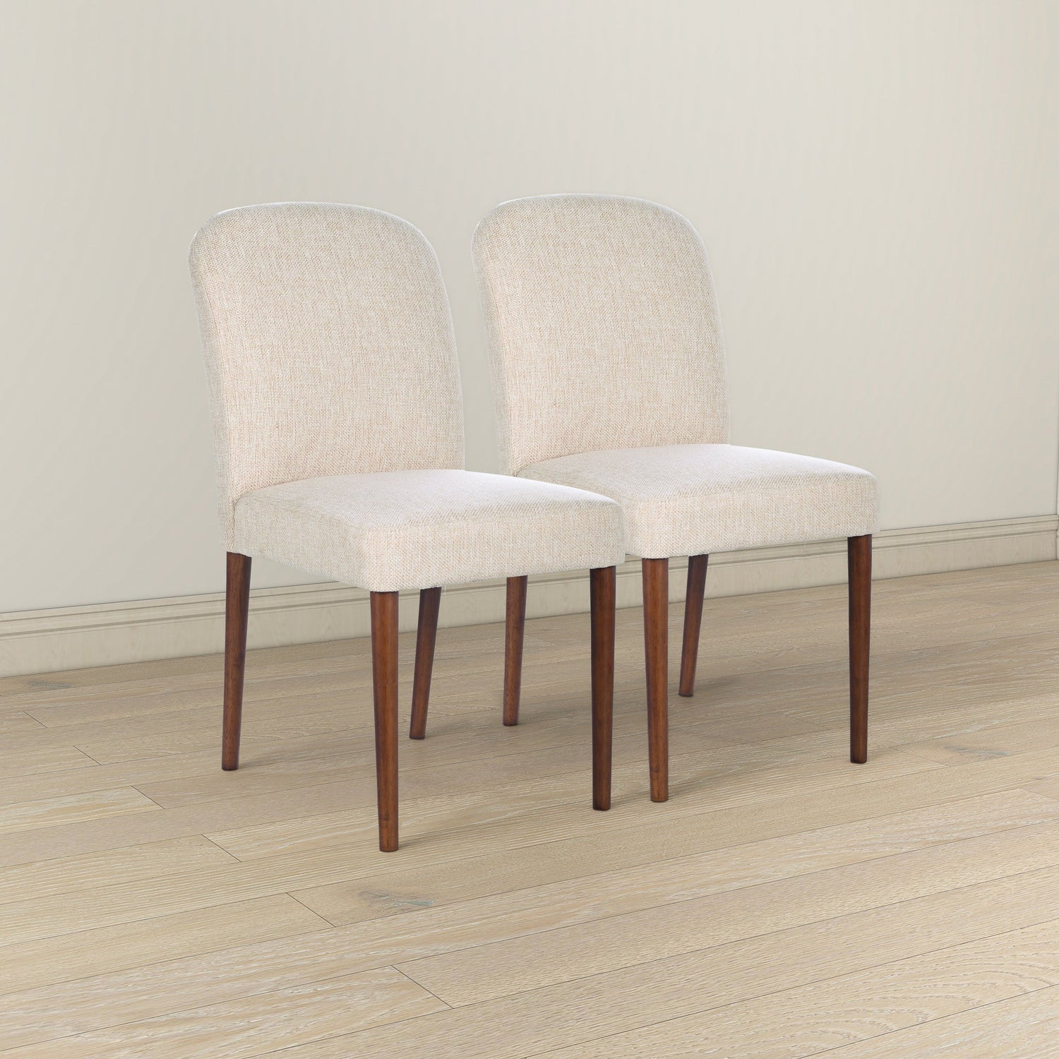 Capri Beige Fabric Dining Chair (Set Of 2) - DCH03602601
