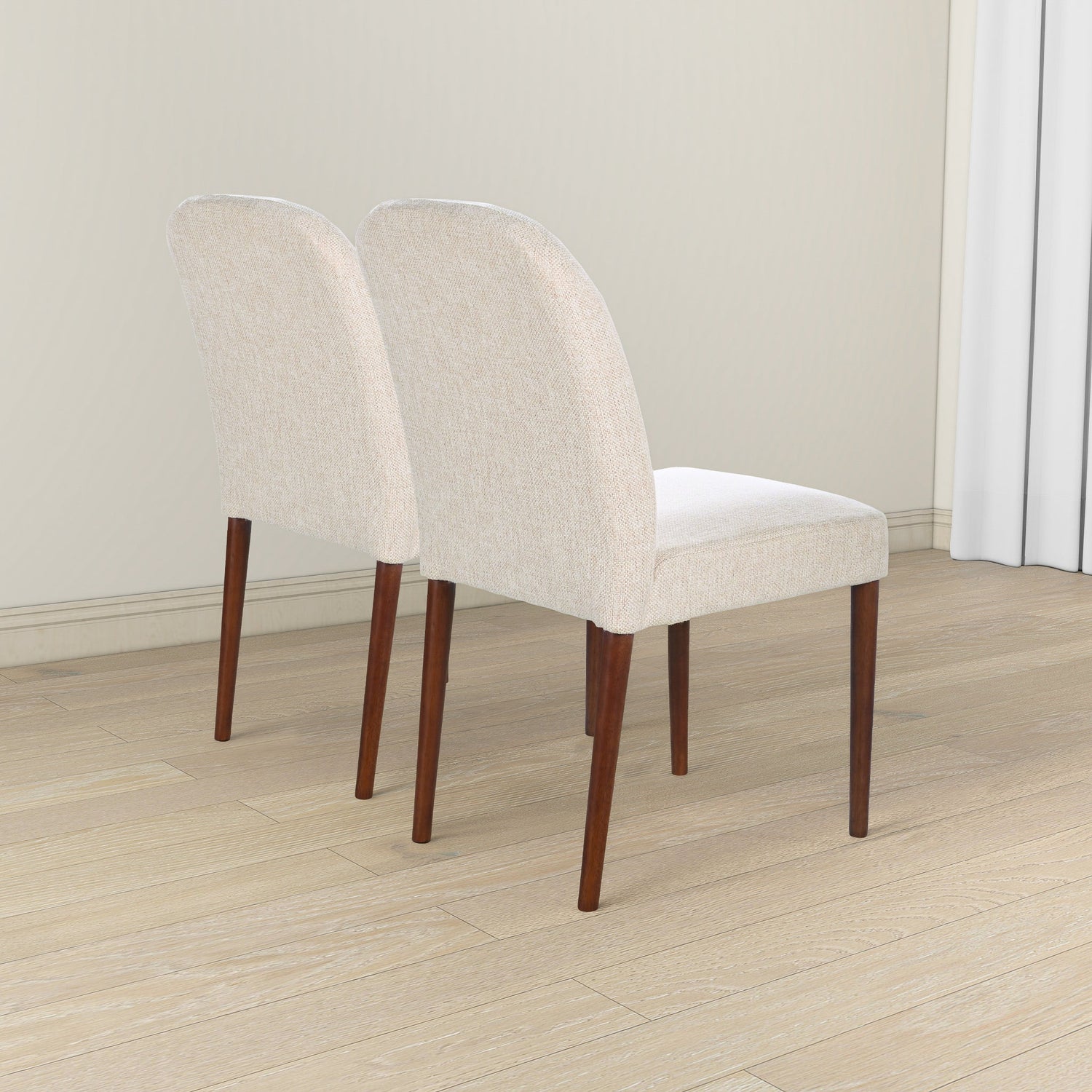 Capri Beige Fabric Dining Chair (Set Of 2) - DCH03602601