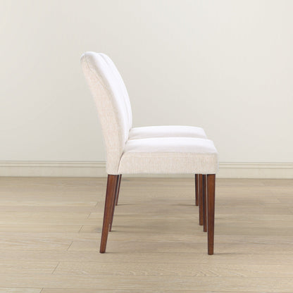 Capri Beige Fabric Dining Chair (Set Of 2) - DCH03602601