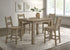 Cardova 5-piece Counter Height Dining Table Set Vineyard Oak - 192928-S5