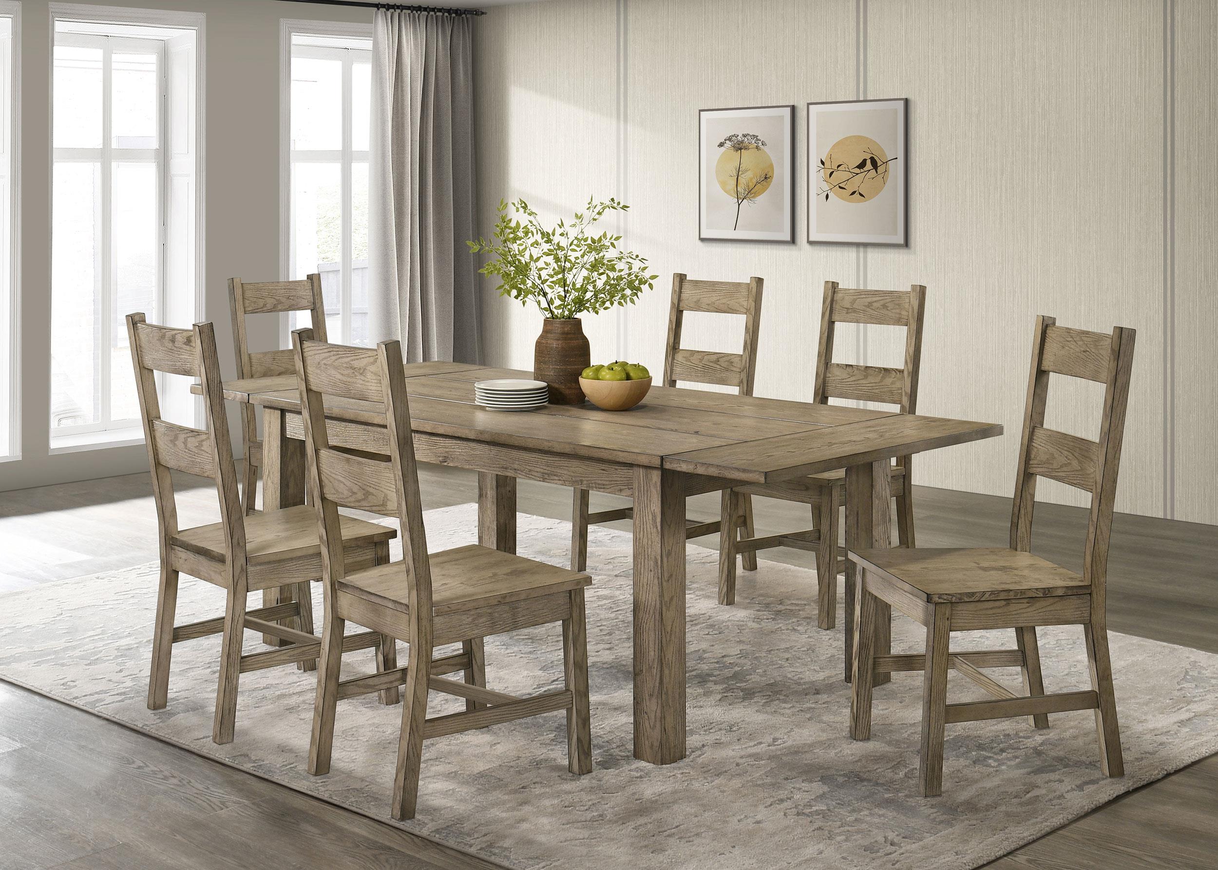 Cardova 87-inch Solid Wood Extension Dining Table Vineyard Oak - 192921