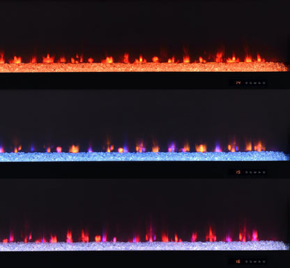 Carey 79-inch TV Stand Fireplace Media Console Dark Pine - 722823