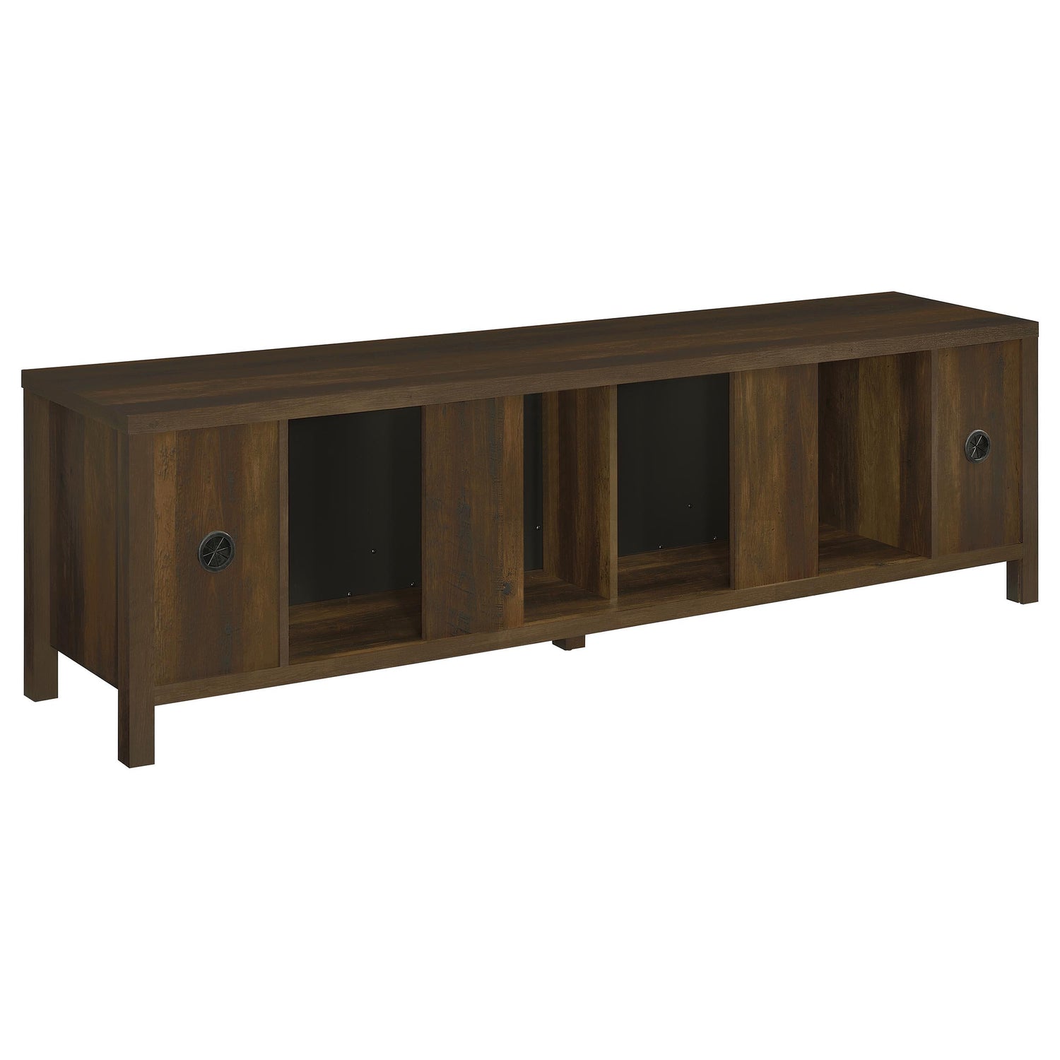 Carey 79-inch TV Stand Fireplace Media Console Dark Pine - 722823