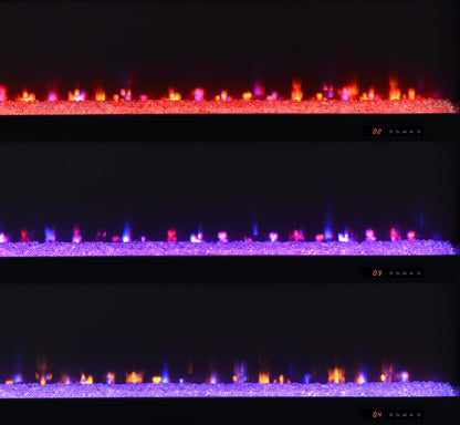 Carey 79-inch TV Stand Fireplace Media Console Dark Pine - 722823