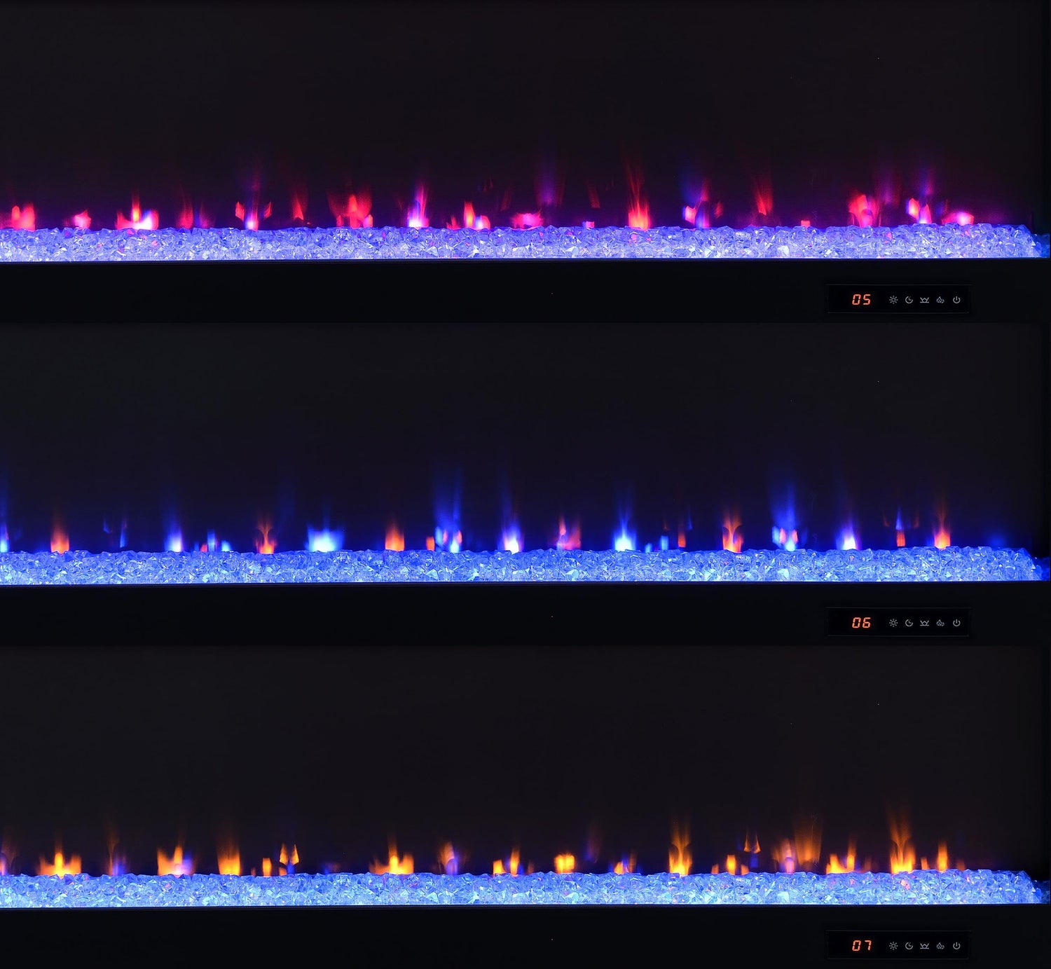 Carey 79-inch TV Stand Fireplace Media Console Dark Pine - 722823