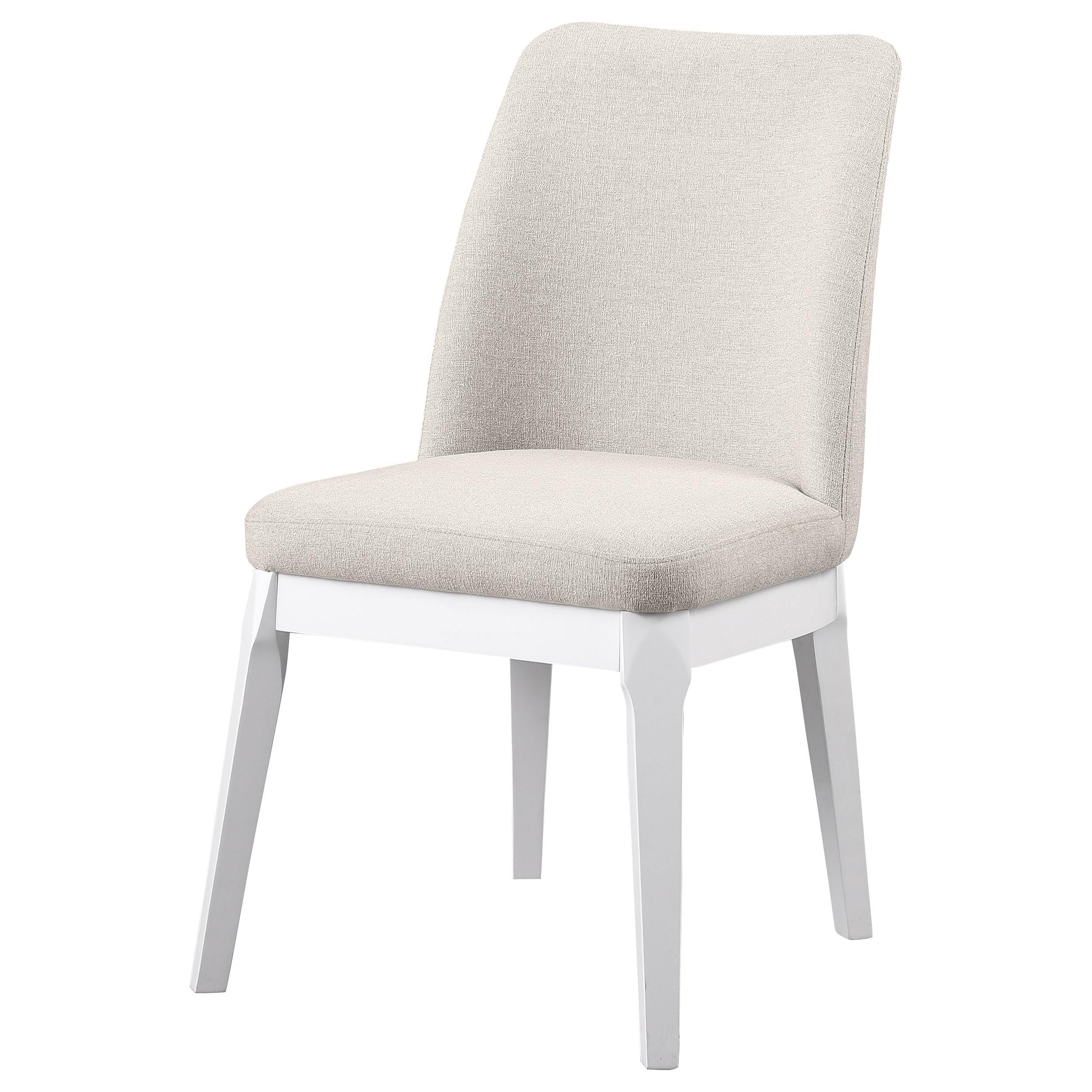 Carissa Upholstered Dining Side Chair Beige (Set of 2) - 108302