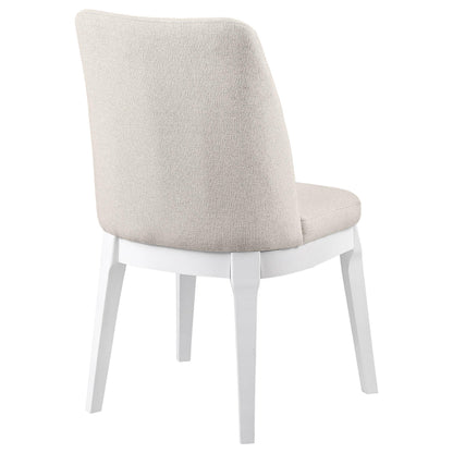 Carissa Upholstered Dining Side Chair Beige (Set of 2) - 108302
