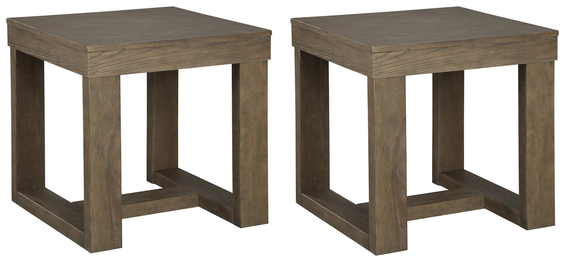 Cariton 2 End Tables in Gray - PKG008501