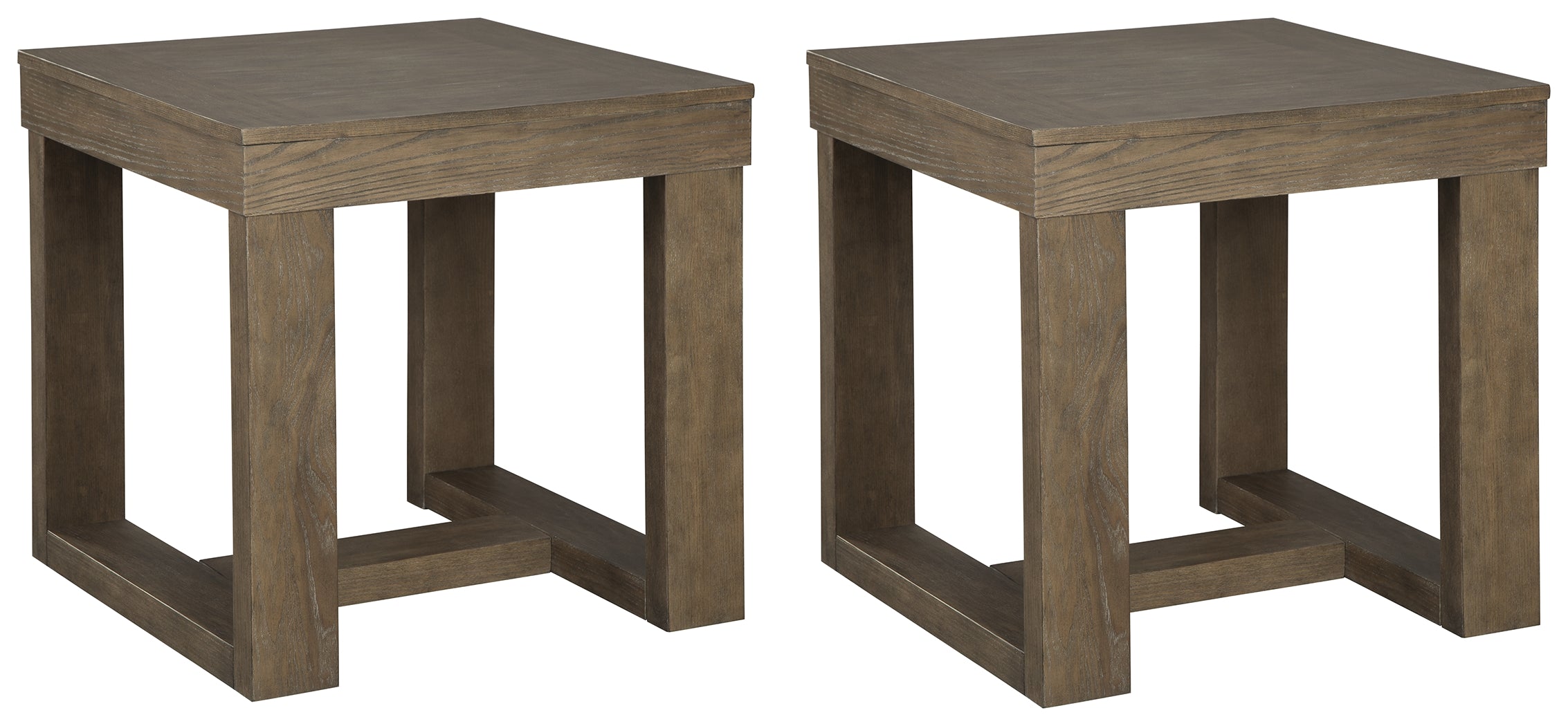 Cariton 2 End Tables in Gray - PKG008501