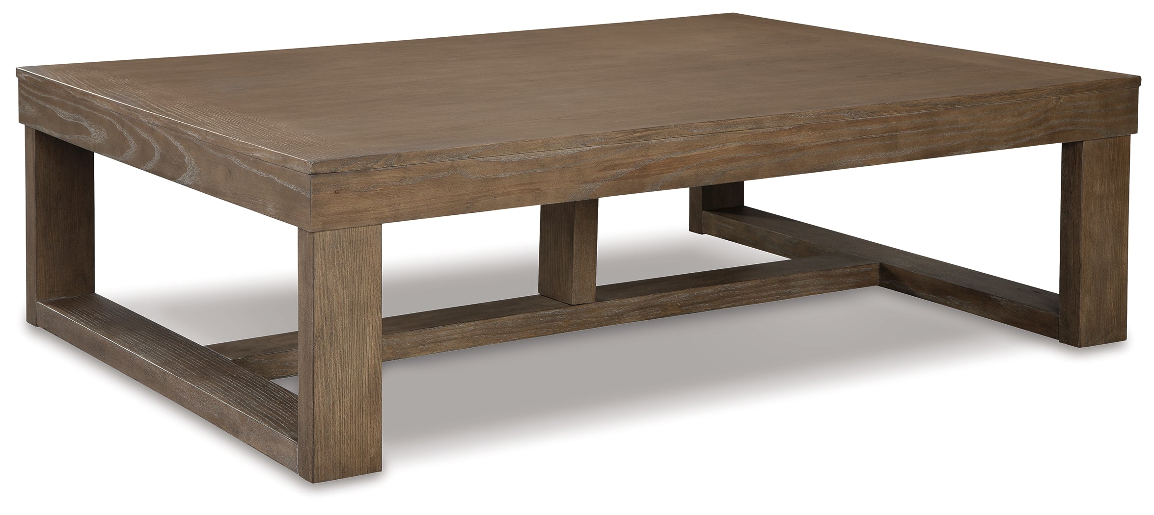 Cariton Coffee Table with 1 End Table in Gray - PKG008672