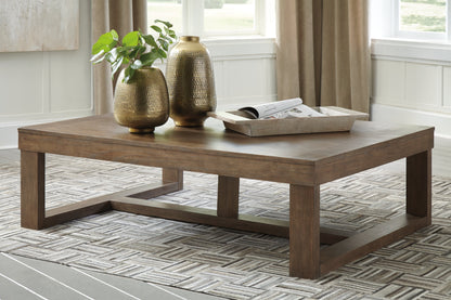 Cariton Coffee Table with 1 End Table in Gray - PKG008672
