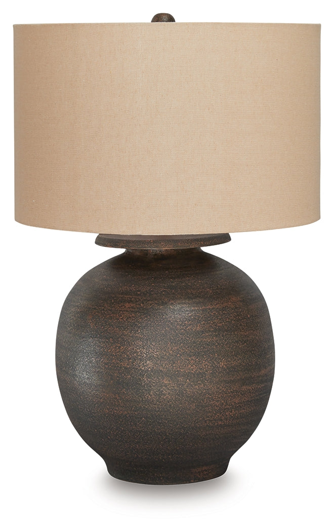 Carlenbury Antique Brown Table Lamp - L207574