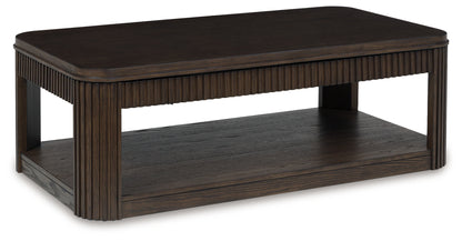 Carlibrie Warm Brown Lift-Top Coffee Table - T700-9