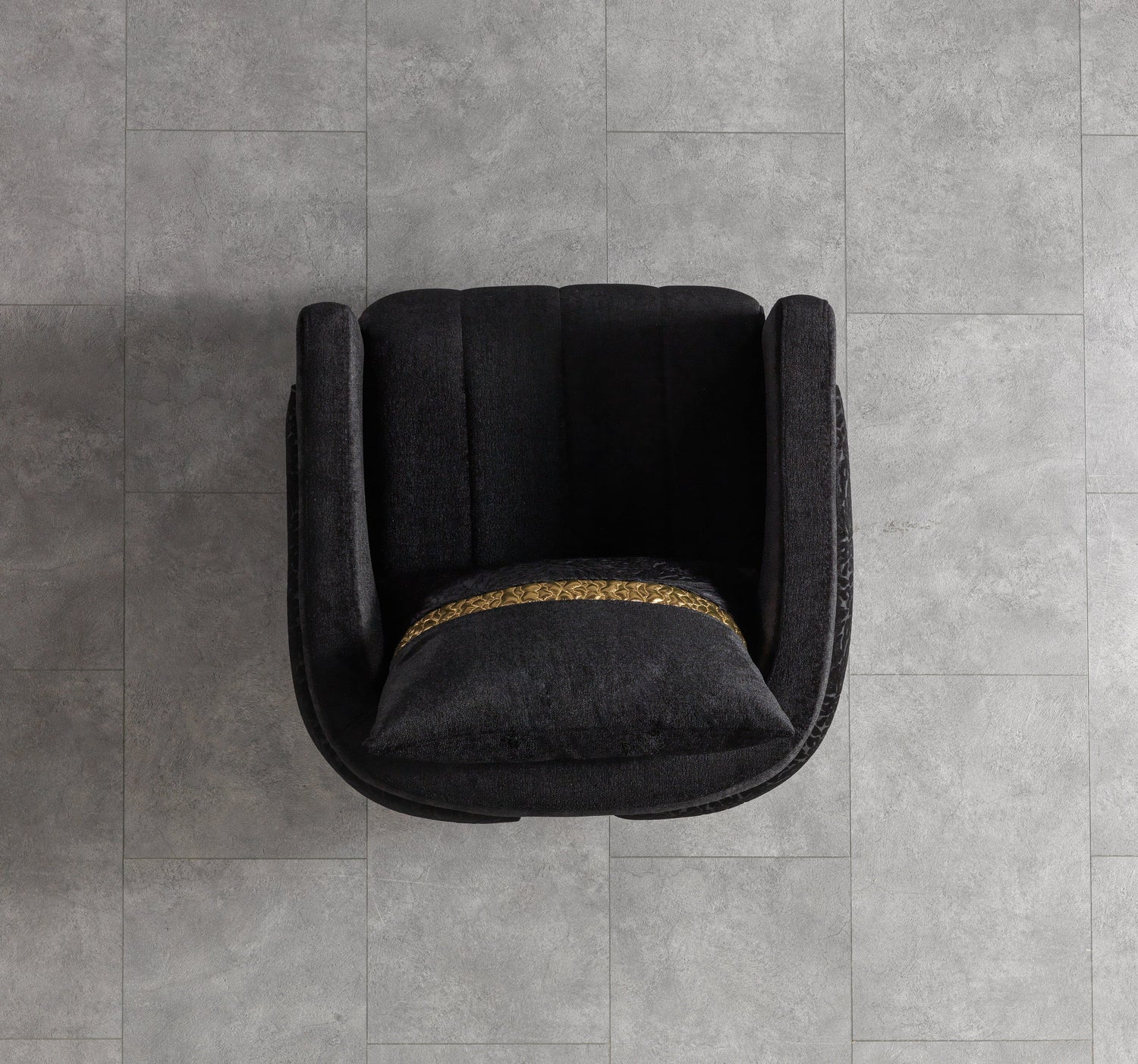 Carlina Black Velvet Sofa &amp; Loveseat - CARLINABK-SL