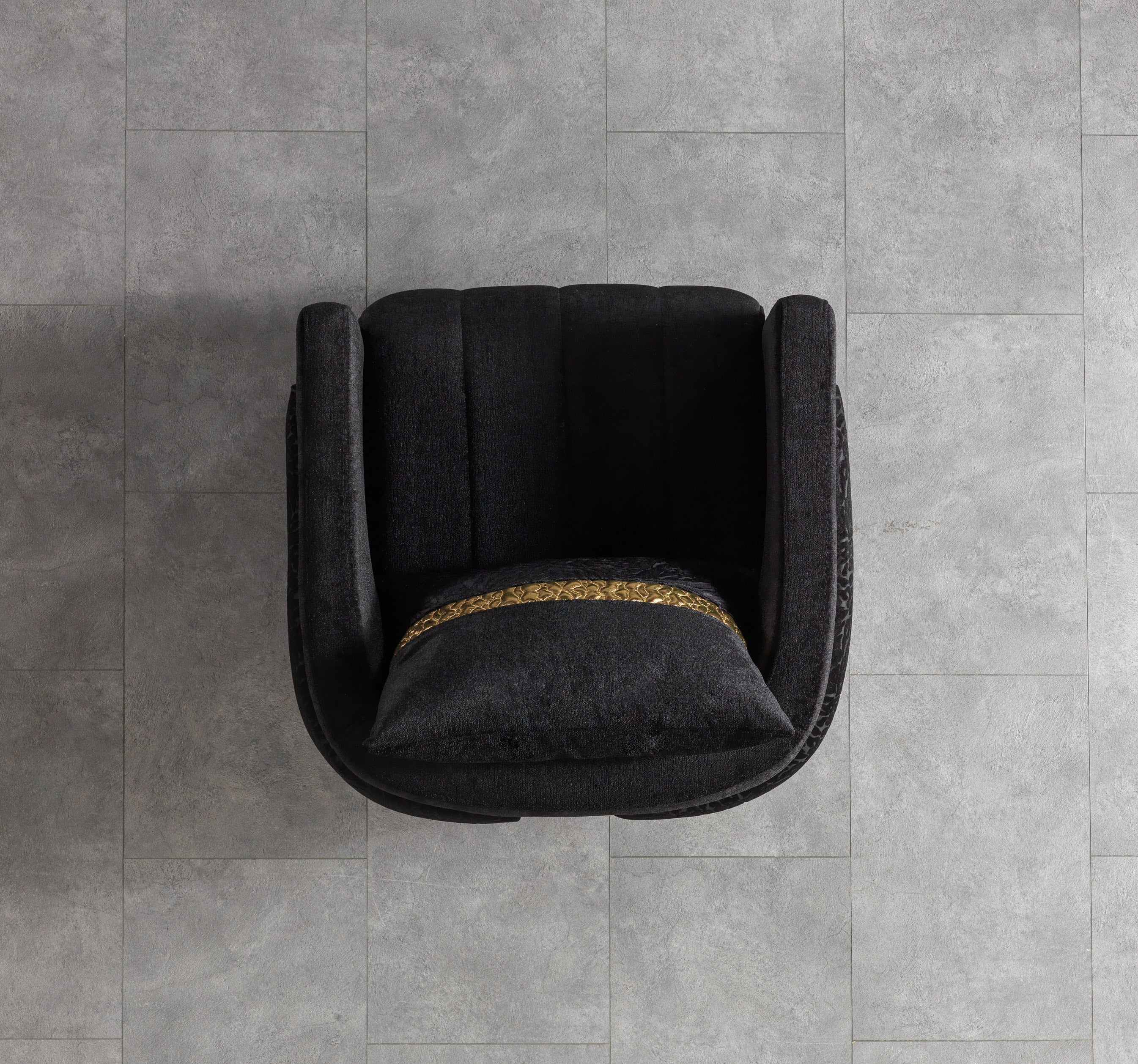 Carlina Black Velvet Sofa &amp; Loveseat - CARLINABK-SL