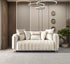 Carlina Ivory Velvet Loveseat - CARLINAIV-L