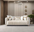 Carlina Ivory Velvet Sofa - CARLINAIV-S