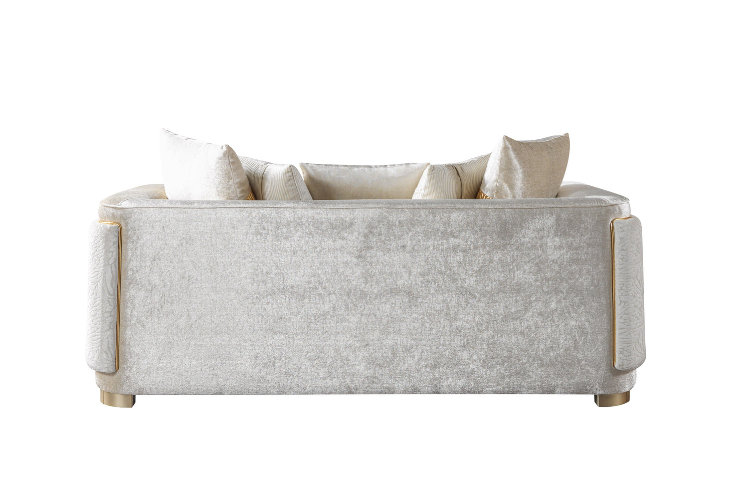 Carlina Ivory Velvet Sofa &amp; Loveseat - CARLINAIV-SL