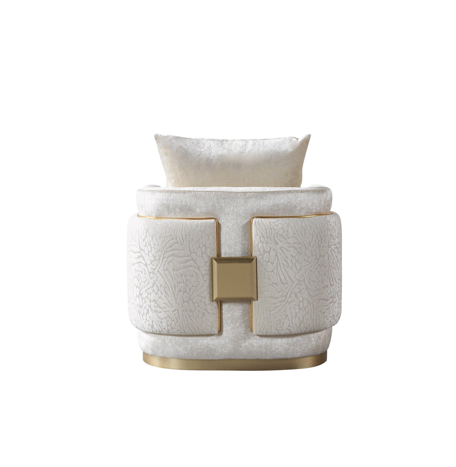 Carlina Ivory Velvet Sofa &amp; Loveseat - CARLINAIV-SL