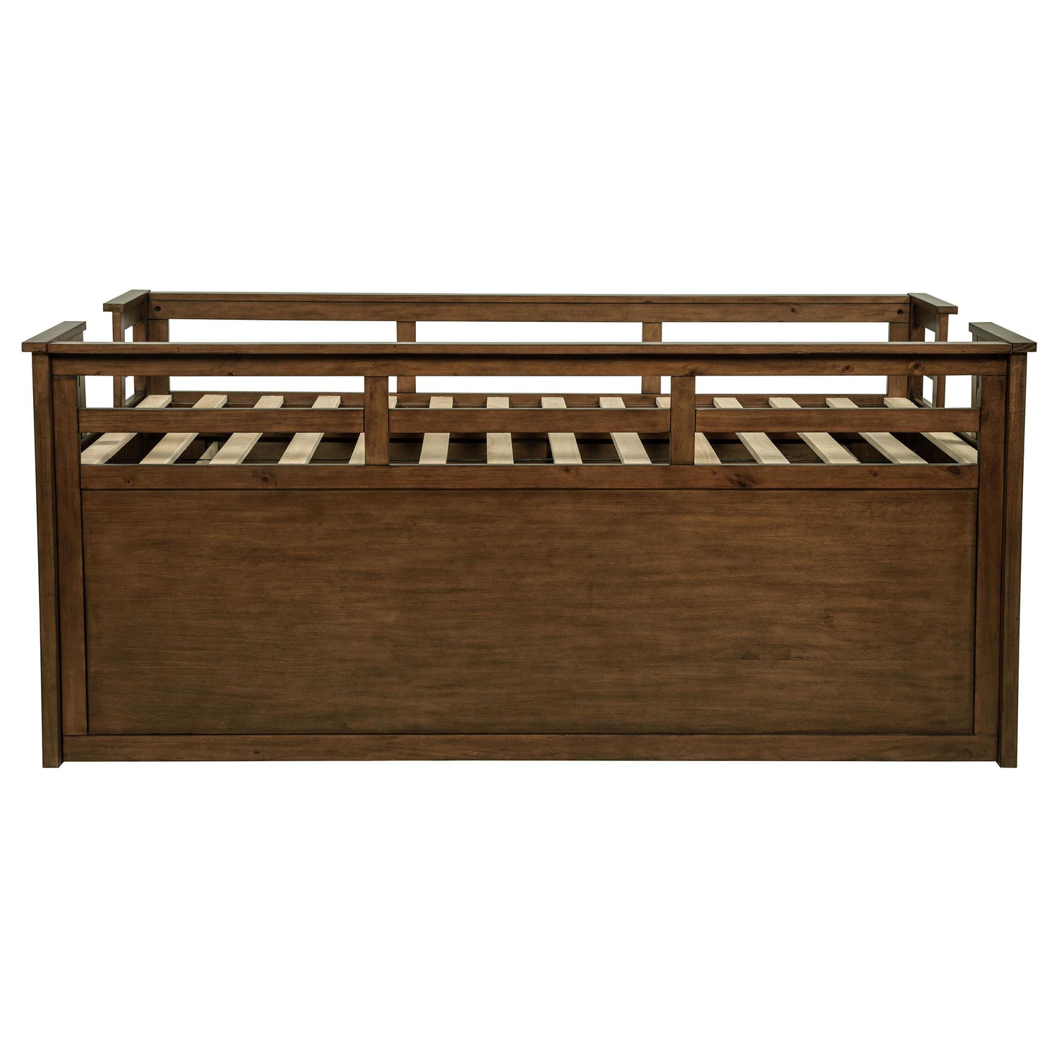 Carlsbad Wood Twin Captains Bed With Trundle Medium Brown - 400716T