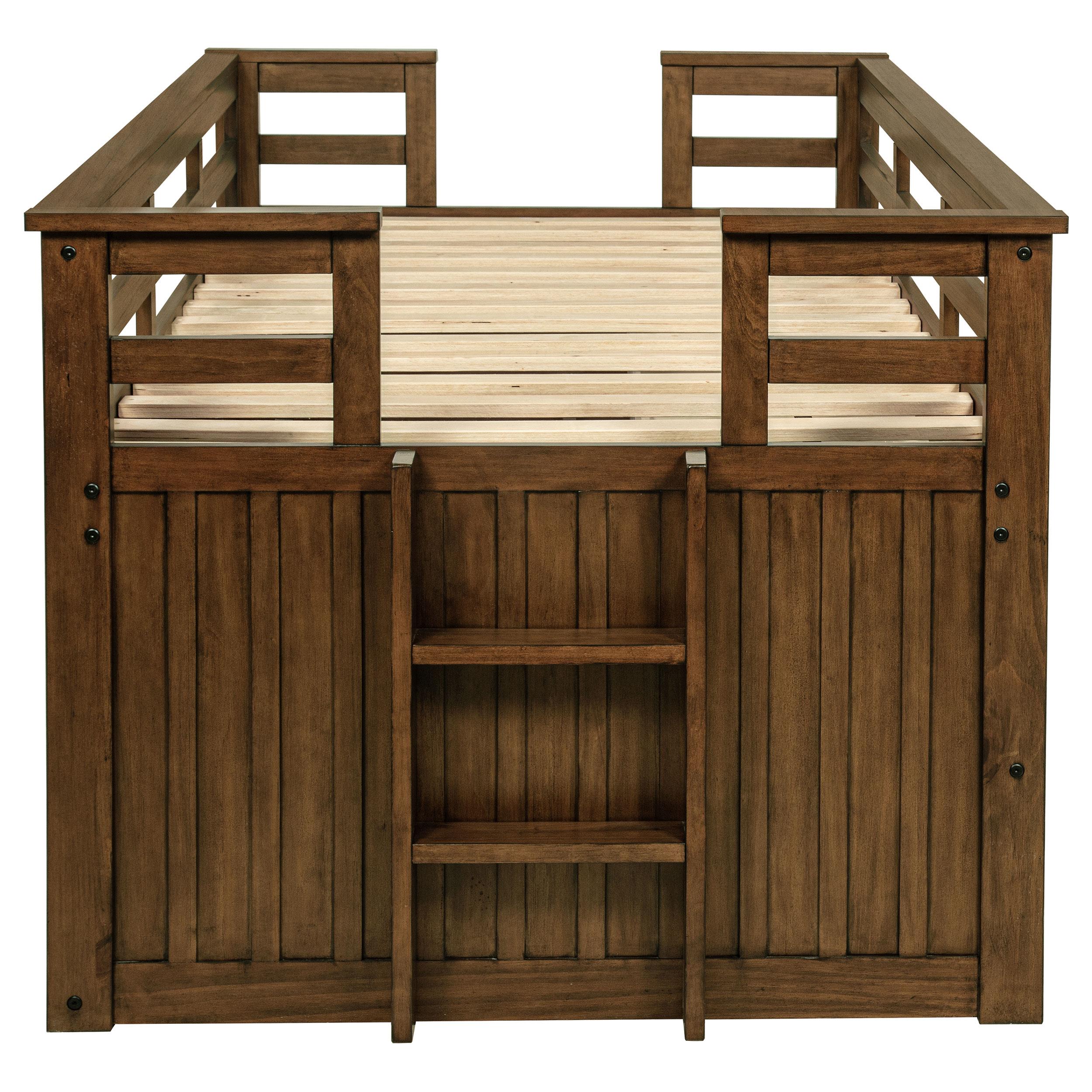 Carlsbad Wood Twin Captains Bed With Trundle Medium Brown - 400716T