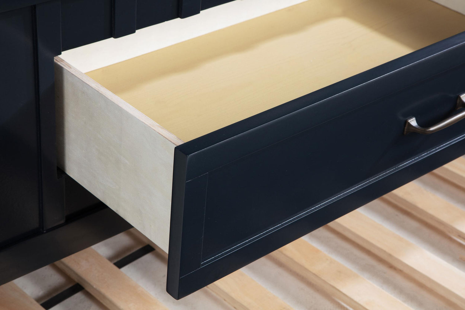 Carlsbad Wood Twin Captains Bed With Trundle Navy Blue - 401980T