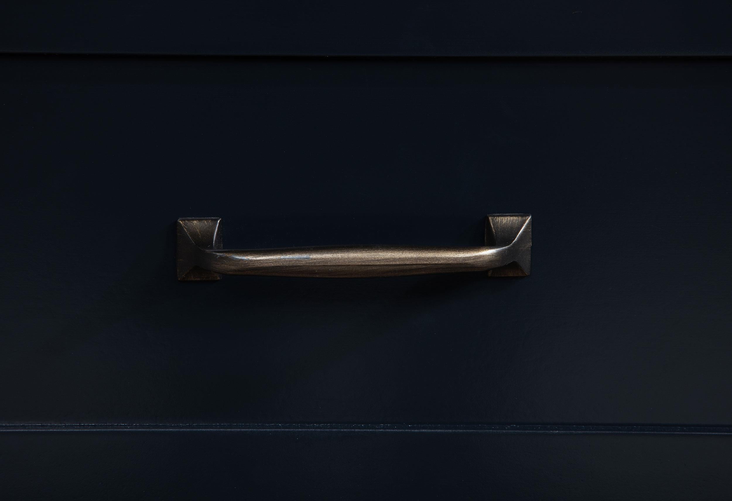 Carlsbad Wood Twin Captains Bed With Trundle Navy Blue - 401980T