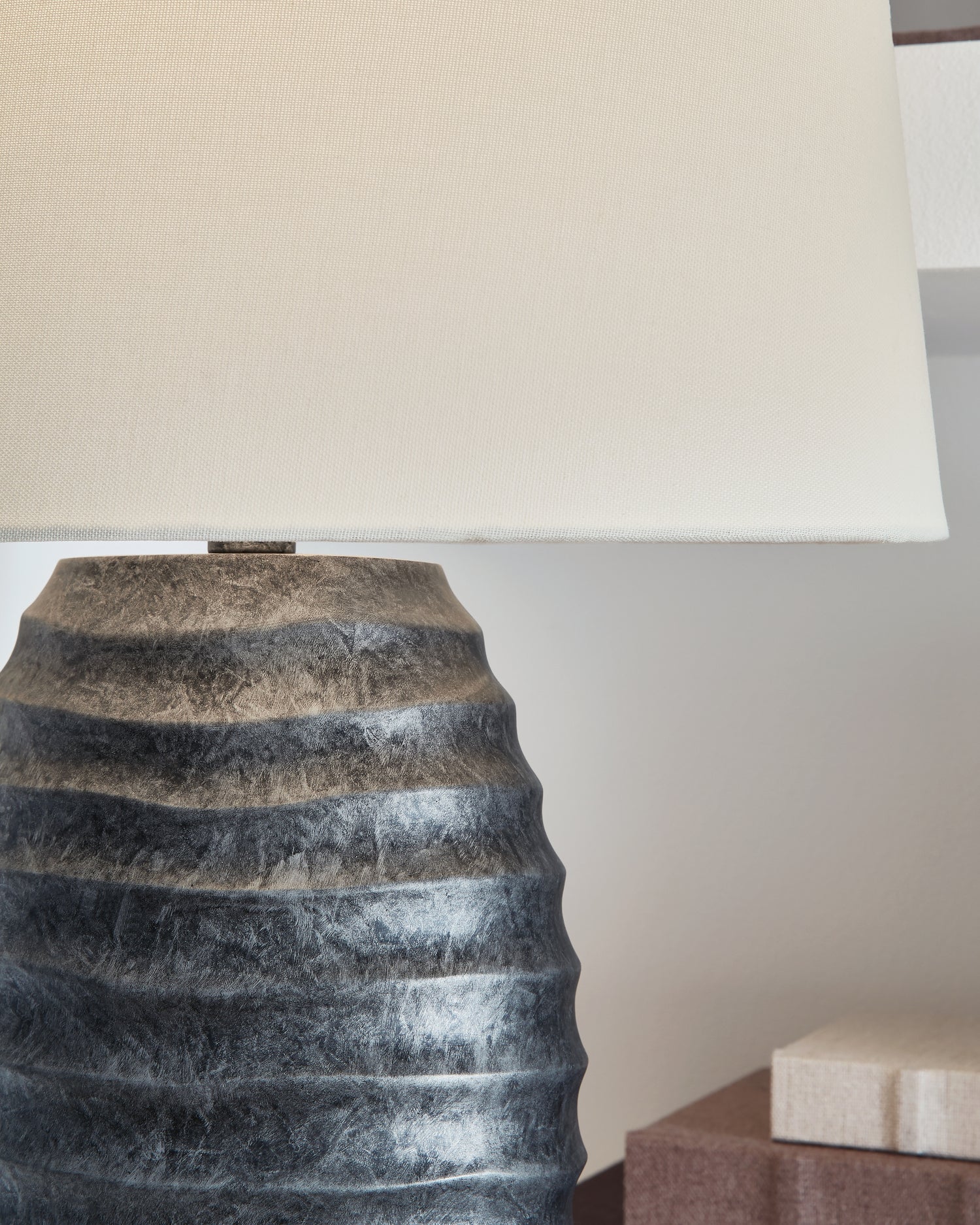 Caronick Antique Silver Finish Table Lamp (Set of 2) - L243684