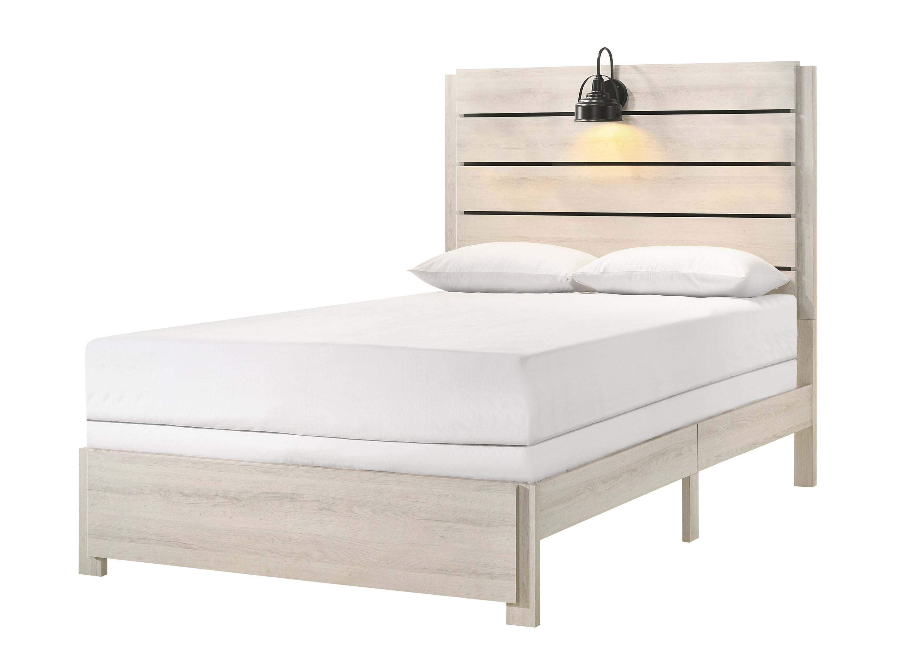 Carter White Platform Bedroom Set - SET | B6810-Q-BED | B6810-2 | B6810-4