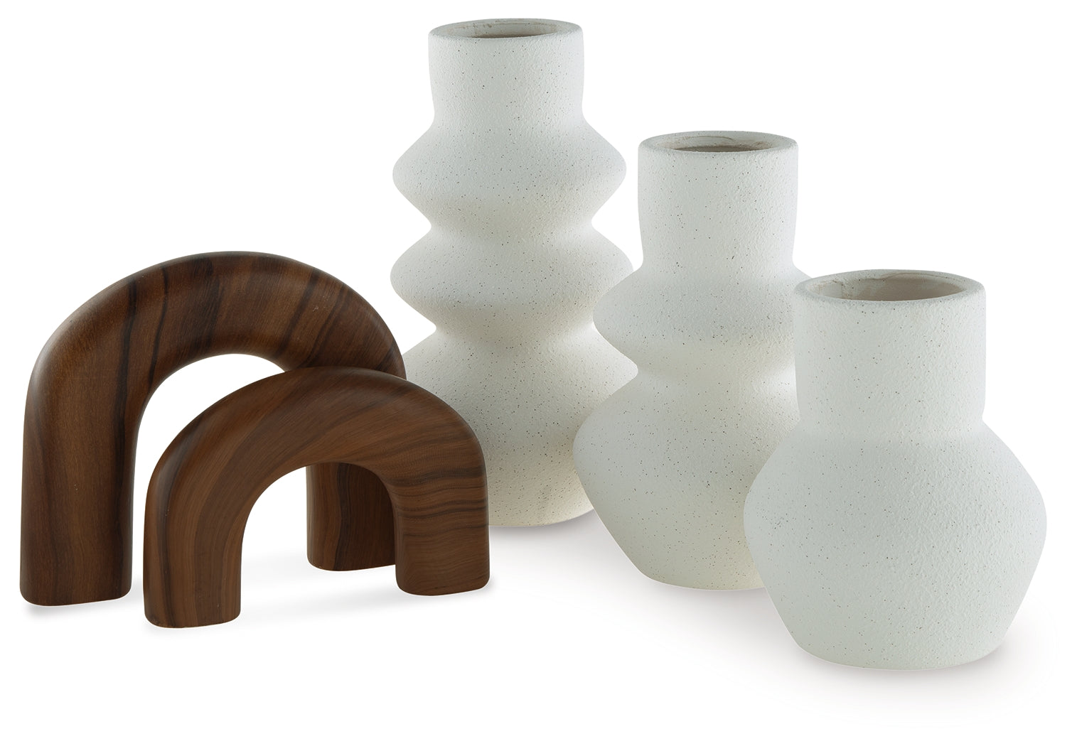 Carterworth White/Brown Accessory Set (Set of 5) - A2C00210