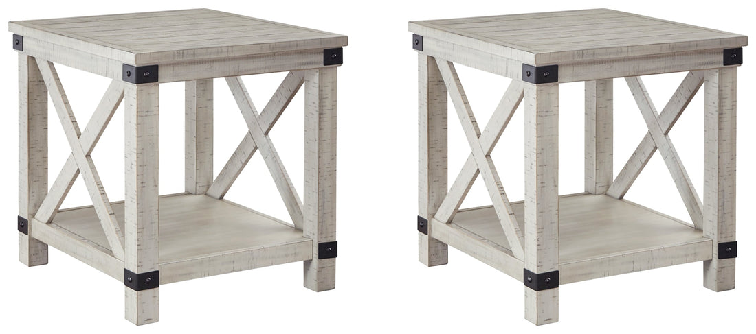 Carynhurst 2 End Tables in Whitewash - PKG010569