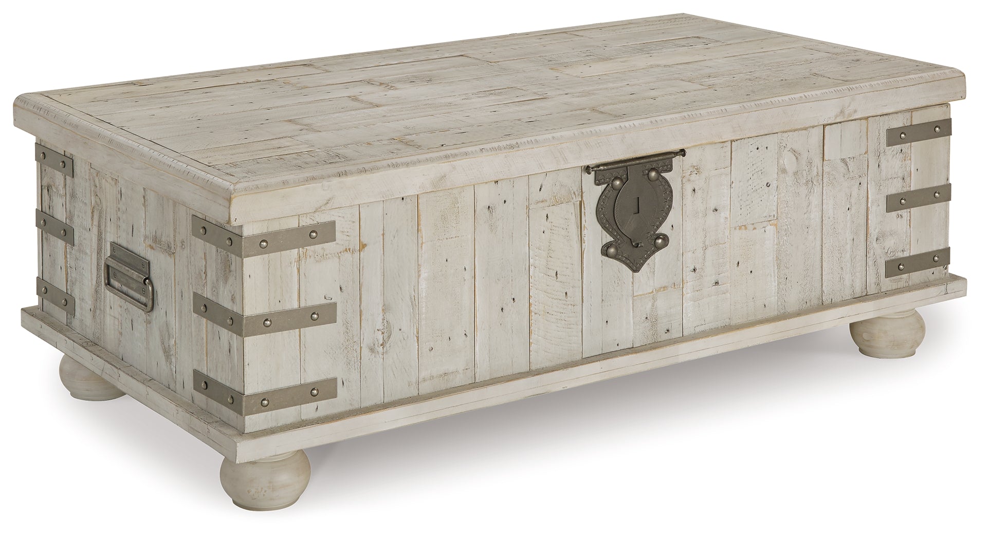 Carynhurst Coffee Table with 1 End Table in White Wash Gray - PKG008675