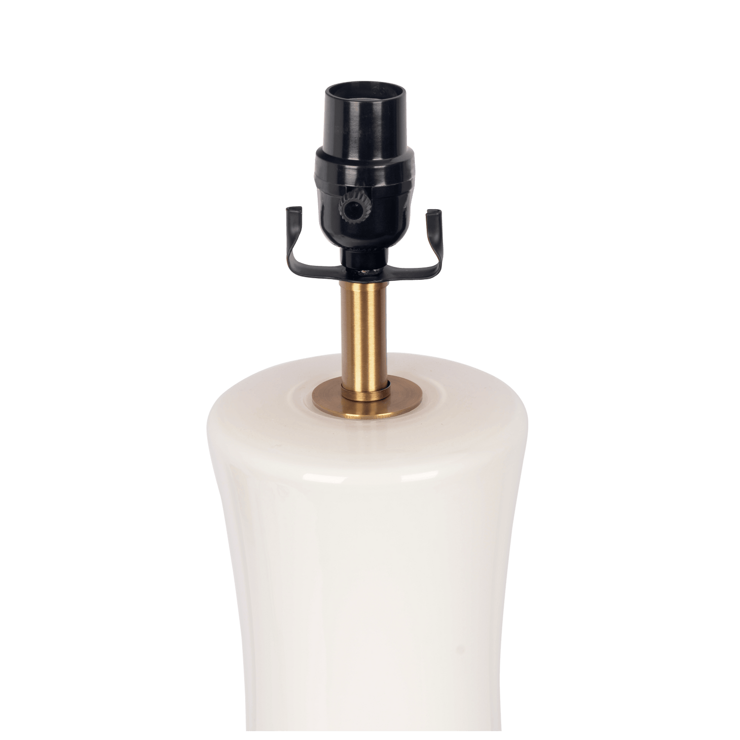 Cascade Glass Lamp Golden Base Off White Glass Table Lamp - TBL03700201