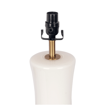 Cascade Glass Lamp Golden Base Off White Glass Table Lamp - TBL03700201