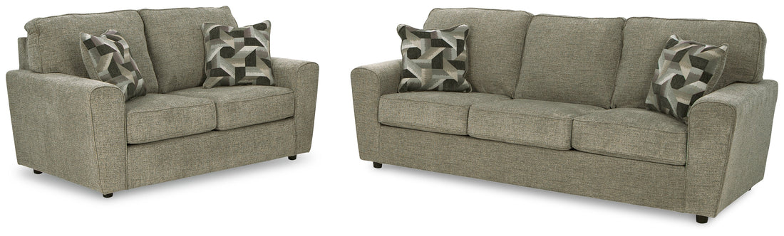 Cascilla Sofa and Loveseat in Pewter - PKG014493