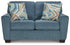 Cashton Blue Queen Sofa Sleeper and Loveseat - 40605U4