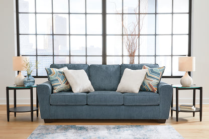 Cashton Blue Queen Sofa Sleeper and Loveseat - 40605U4
