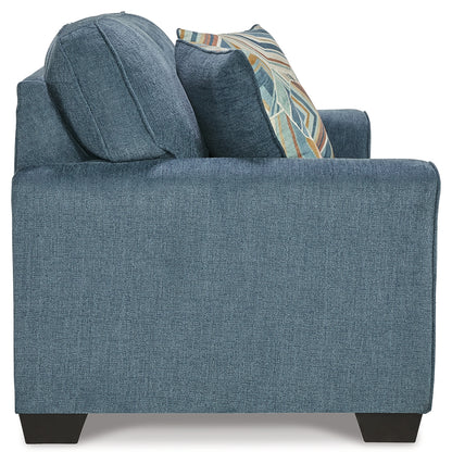 Cashton Blue Queen Sofa Sleeper and Loveseat - 40605U4
