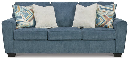 Cashton Sofa and Loveseat in Blue - PKG015052