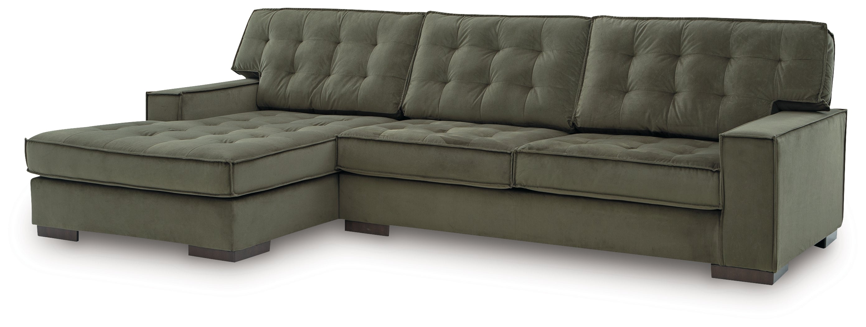 Caspian-Town Olive 2-Piece Sectional with Chaise - PC61702S1