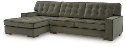 Caspian-Town Olive 2-Piece Sectional with Chaise - PC61702S1