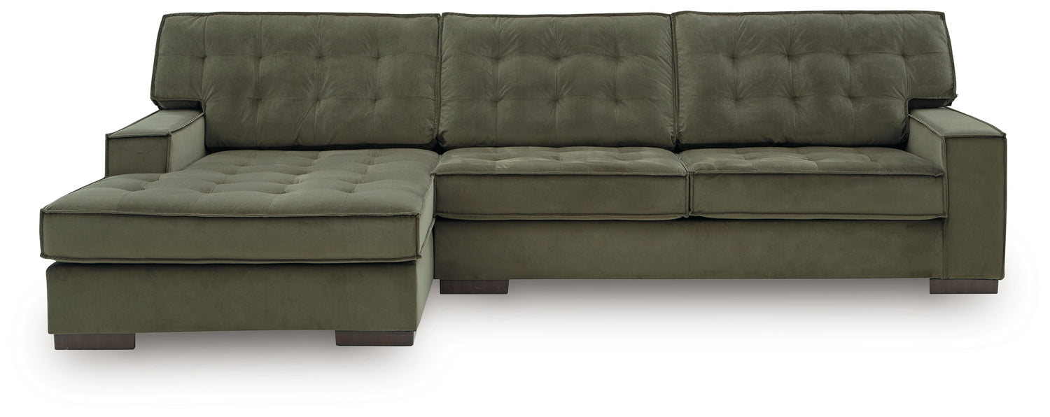 Caspian-Town Olive 2-Piece Sectional with Chaise - PC61702S1