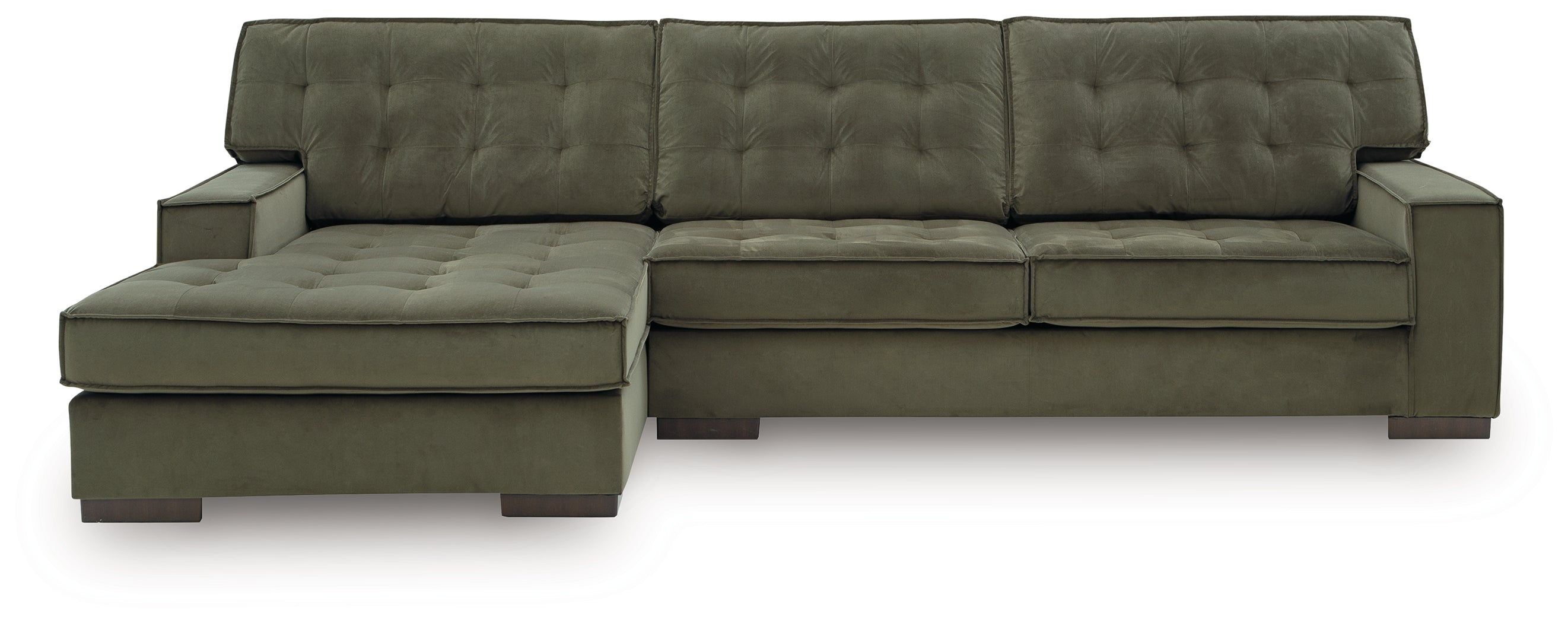 Caspian-Town Olive 2-Piece Sectional with Chaise - PC61702S1