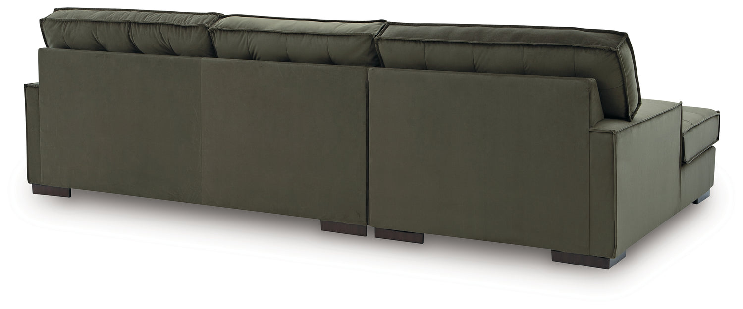 Caspian-Town Olive 2-Piece Sectional with Chaise - PC61702S1