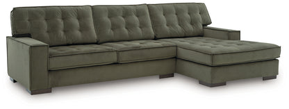 Caspian-Town Olive 2-Piece Sectional with Chaise - PC61702S2