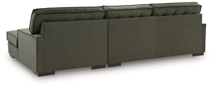 Caspian-Town Olive 2-Piece Sectional with Chaise - PC61702S2
