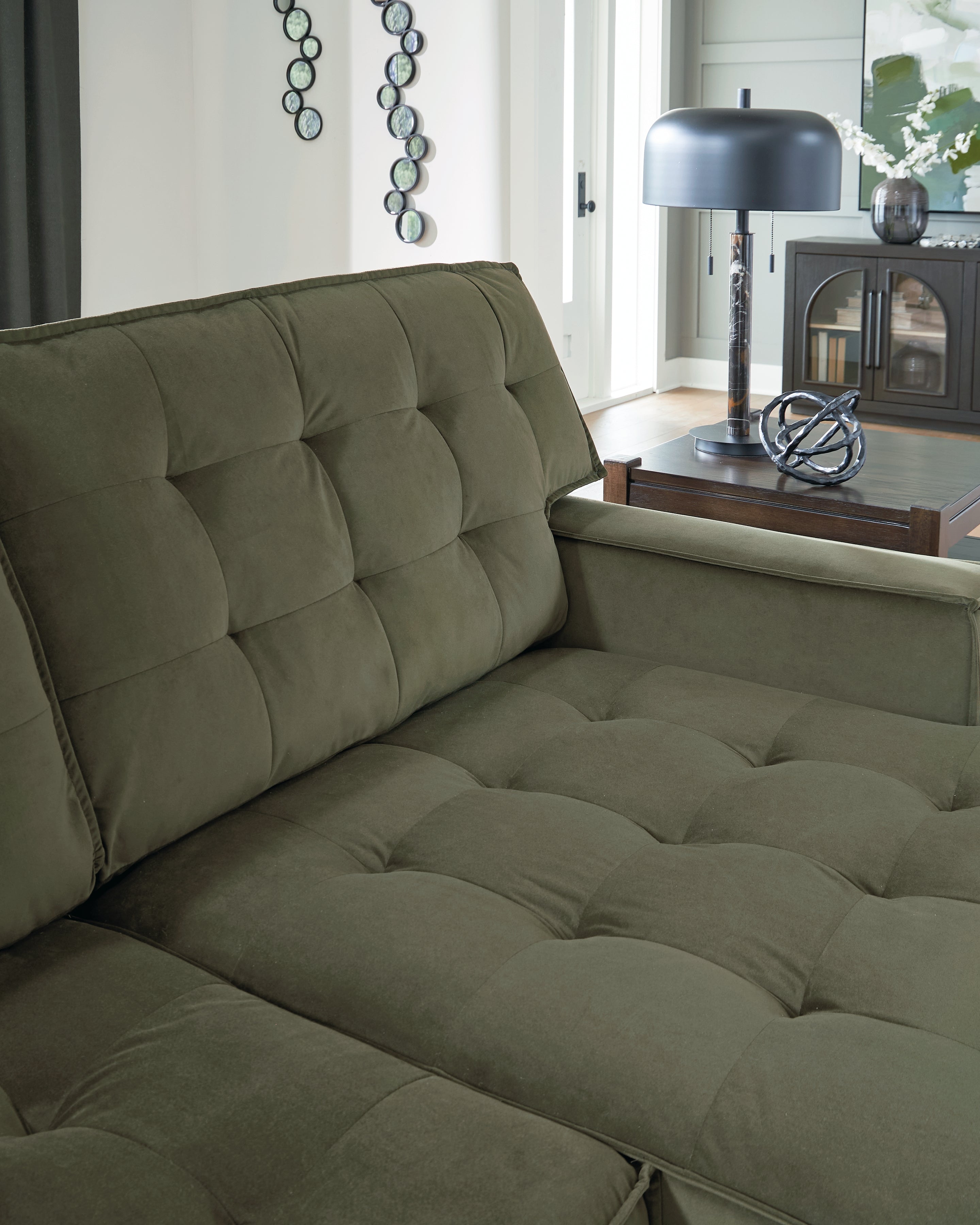 Caspian-Town Olive 2-Piece Sectional with Chaise - PC61702S2